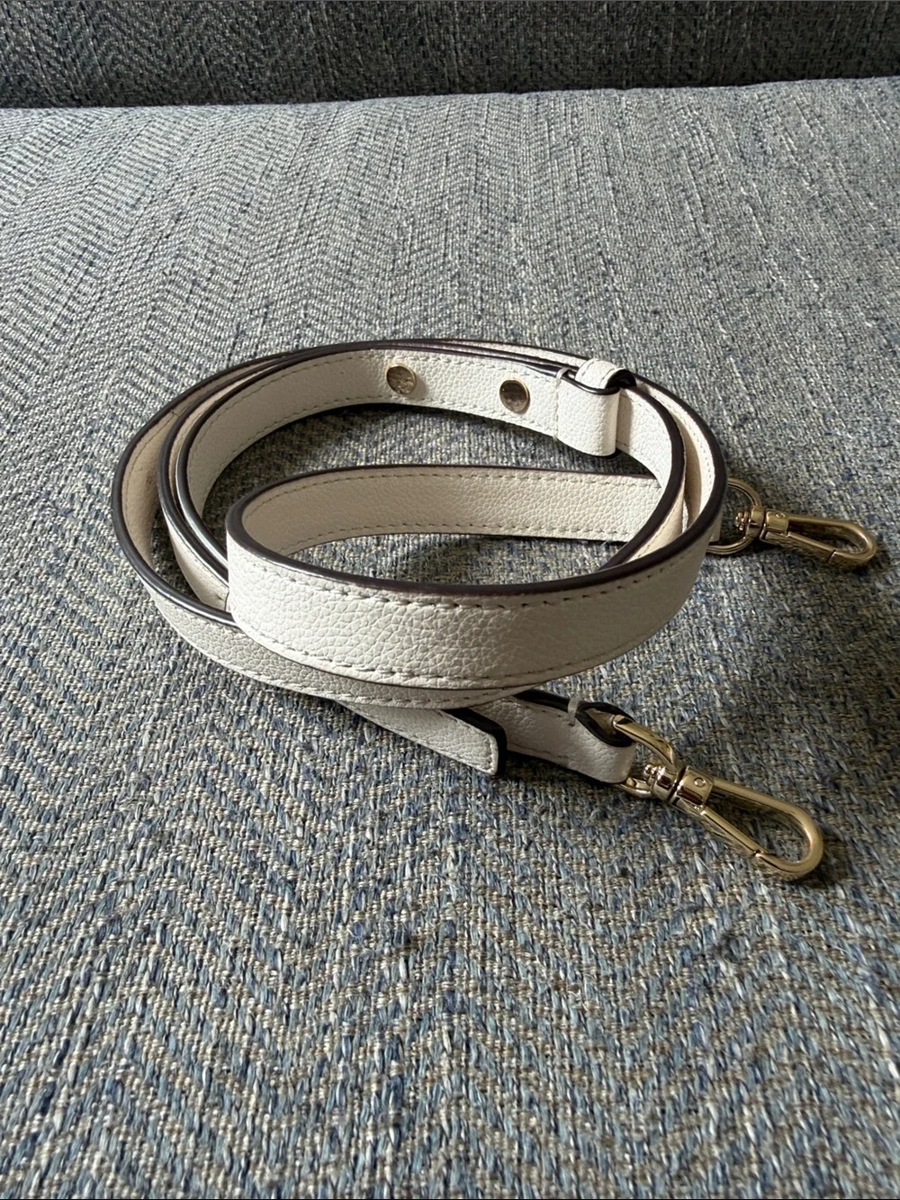 Kate Spade White Leather Removable/Adjustable Replacement Strap.